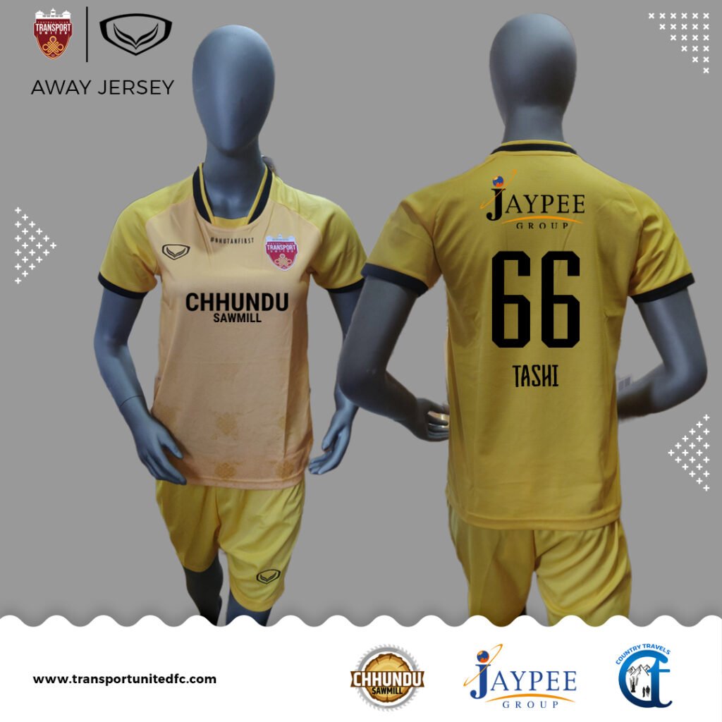 Transport United is thrilled to unveil their new yellow away jersey today, which will make its debut in the match against BFF Academy U19.