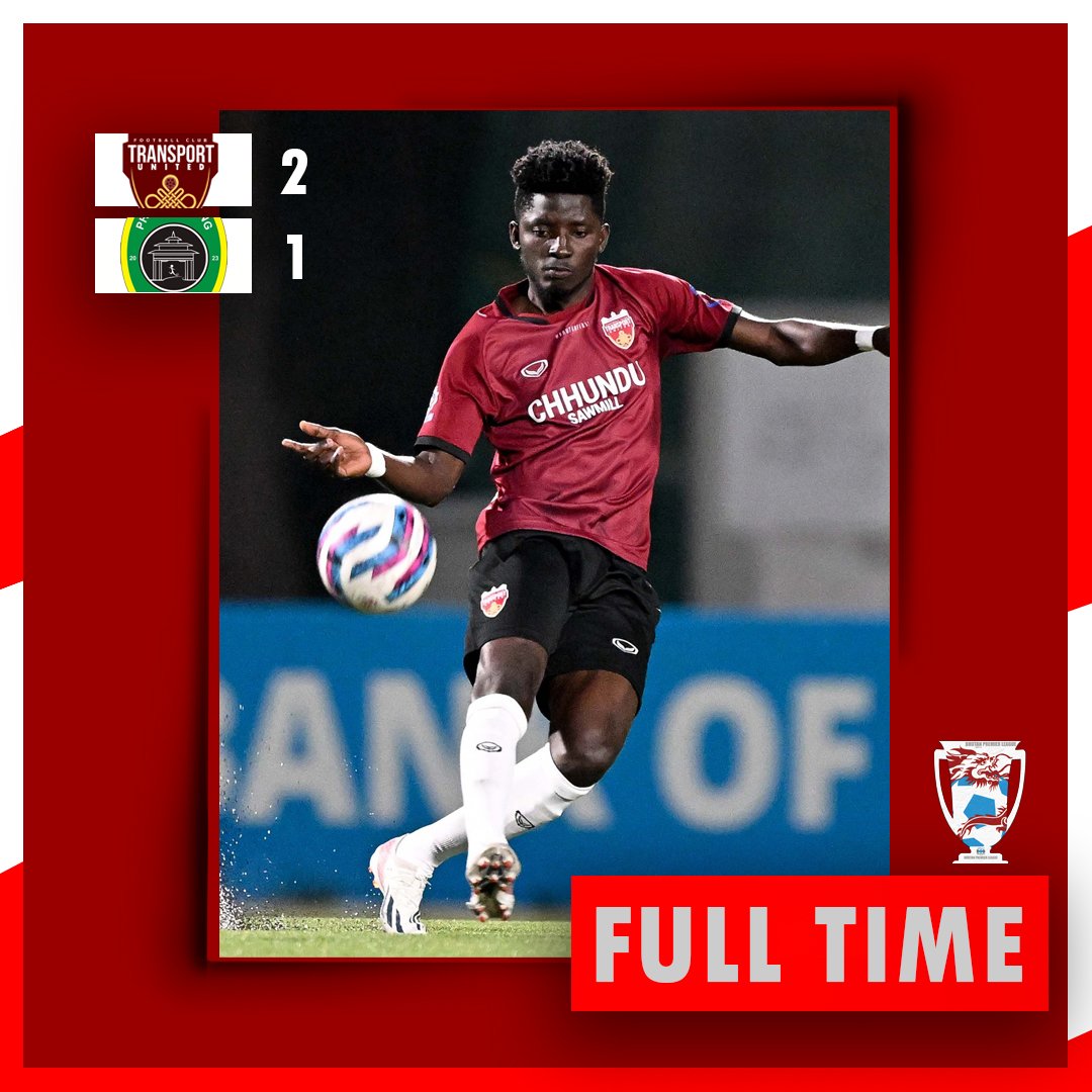 Transport United FC Edges Out Phuentsholing Heroes FC 2-1 in a Tightly Contested Match at Changlimithang Stadium